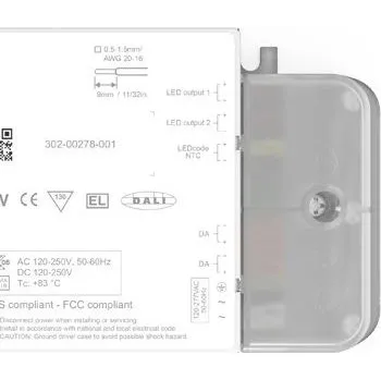 Napájecí zdroj pro osvětlení Budič LED, řada: SOLOdrive SL0560A3 1.5 → 55 V 150 → 1400 mA 50 W ztlumování: DALI-2 konstantní proud