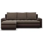 Rozkládací rohová sedací souprava TOKIO VI Levá Hnědá/hnědá