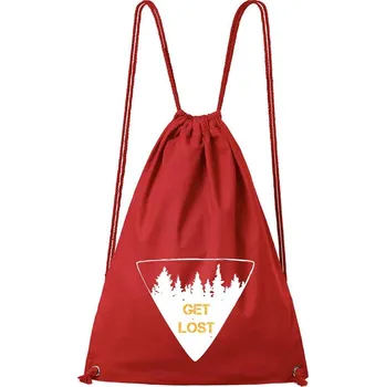 DOBRÝ TRIKO Bavlněný batoh Get lost Barva: Červená