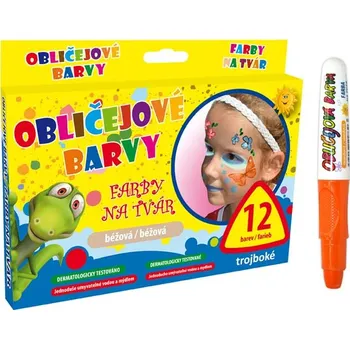 Speciální výtvarná barva UNIPAP barvy na obličej oranžová 6330533 163933