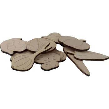 Dřevěná hračka Kreativní hračka T-Wood Doplňková sada k Hracím stěnám – Zelenina