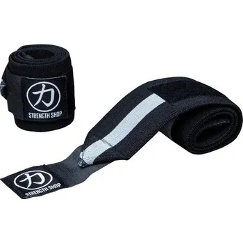 Bandáže na zápěstí SS Wrist wraps super heavy černá/šedá – IPF Approved 90 cm