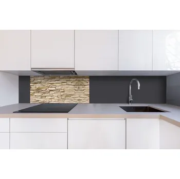 Obklad DIMEX | Dibond za kuchyňskou linku DBW-08040-259 | 80 x 40 cm | Béžové přírodní obložení + Dibond deska za kuchyňskou linku DIMEX v rozměru 80 x 40 cm, motiv Béžové přírodní obložení