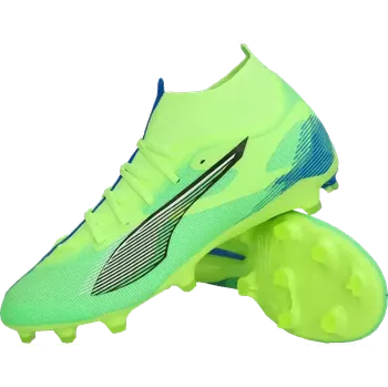 Kopačky Pánské kopačky lisovky Puma Ultra 5 Match+ FG/AG limetka