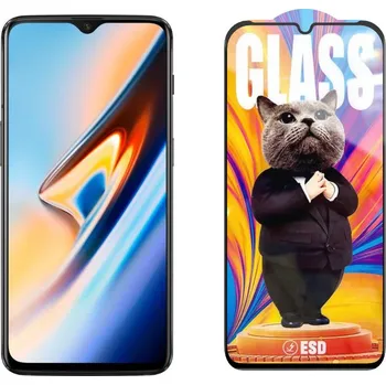 3D Ochranné tvrzené sklo na OnePlus 6T - Mr. Cat ESD