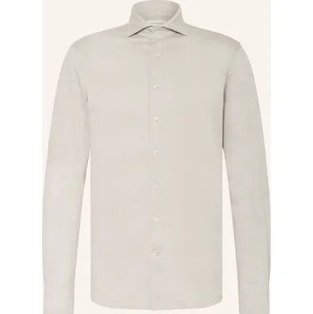 Pánská košile Profuomo Pánská Košile Japanese Knitted Slim Fit, béžová, 40