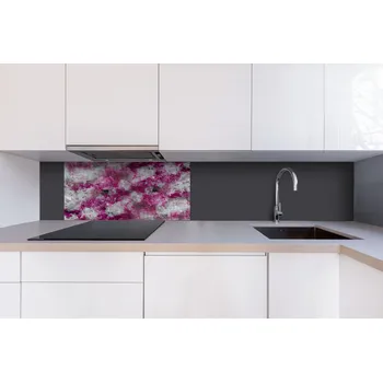 Obklad DIMEX | Dibond za kuchyňskou linku DBW-08040-284 | 80 x 40 cm | Abstraktní fialová malba + Dibond deska za kuchyňskou linku DIMEX v rozměru 80 x 40 cm, motiv Abstraktní fialová malba