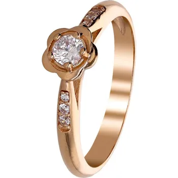 Prsten Zlaton Prsten růžové zlato se zirkony vel.54 2.75g 000851607243