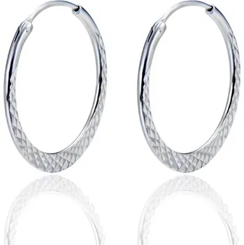 Náušnice Stříbrné kruhové náušnice LESK Ag 925; ≤3,1 g.