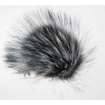 Čepice Mia Handemade - Design Bambule XXL - Tmavě šedá s černými konečky