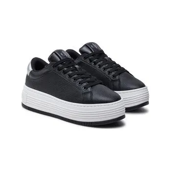 Dámské tenisky Sneakersy Calvin Klein Jeans Bold Flatf Low Mix Ohb YW0YW01632 Černá 40