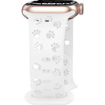 Příslušenství k chytrým hodinkám Akce 2+1 Řemínek s perforovanými pacičkami pro Apple Watch 42/44/45/46/49mm Barevná varianta: Bílý