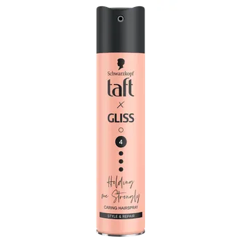 Stylingový přípravek Schwarzkopf Taft x Gliss 4 Holding Me Strongly pečující lak pro všechny typy vlasů 250 ml
