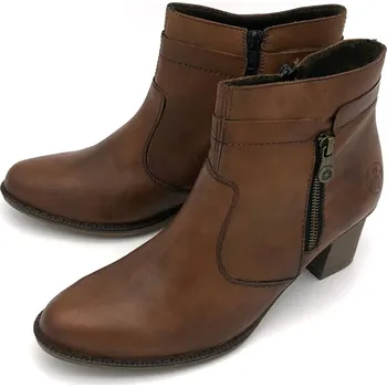 Dámská zimní obuv Dámská kožená obuv Z7670-24 Rieker hnědá Barva: braun, Velikost: 41