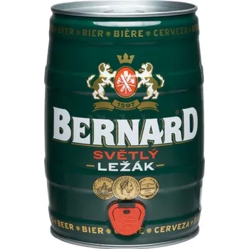 Pivo Bernard 11% soudek - světlý ležák - pivovar Bernard - 5L