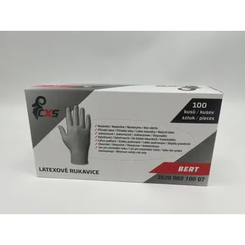 Pracovní oblečení Latexové rukavice CXS BERT, 100 ks, bílé, pudrované Rozměr: L