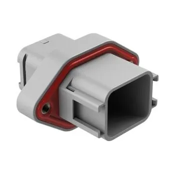 Elektrická zásuvka Automobilový konektor, počet kontaktů: 18 barva Černá, Samice, Montáž příruby, číslo řady: ATV02, řada: ATV, 13A, IP67,