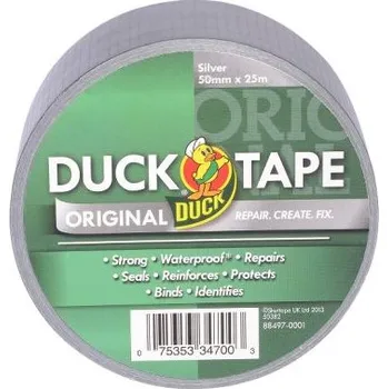 Lepicí páska Páska na potrubí, Stříbrná, délka: 25m x 50mm x 0.17mm 222225 DUCK TAPE, název: Duck Tape