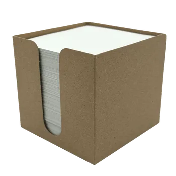 Jednorázové nádobí Zásobník na poznámkové kostky 9 x 9 x 8,5 cm, KRAFT (6 ks)
