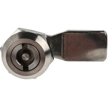 Zámek na kolo Zámek skříňky Vačkový zámek, Klíč, Nerezová ocel, Nerezová ocel Stříbrná RS PRO