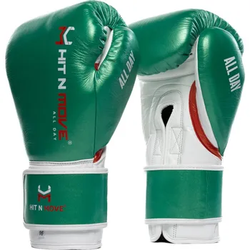 Boxerské rukavice Boxerské rukavice HIT N MOVE Pro Agility - zelené / bílé