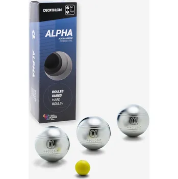 Petanque GEOLOGIC Tvrdé turnajové koule na pétanque Alpha 3 ks 72mm 690 Grooved