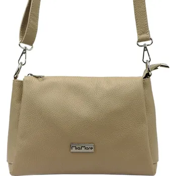 Kabelka Kožená kabelka MiaMore béžová KZ2248218
