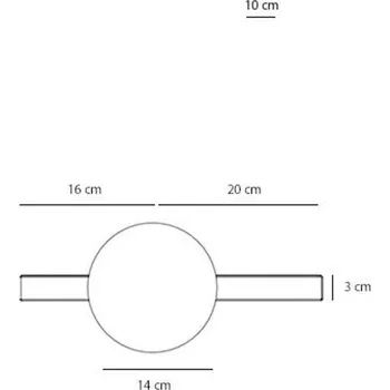 Lampička ALDEX Nástěnné světlo Garda, černé, kov, sklo, 1 žárovka - Ø stínidlo na lampu 14 cm černá, bílá 1 x 10 W LED - Doprava zdarma