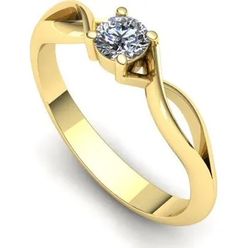 Prsten Zásnubní prsten s briliantem PZ21003 Materiál: Červené zlato 14kt, Velikost: 49