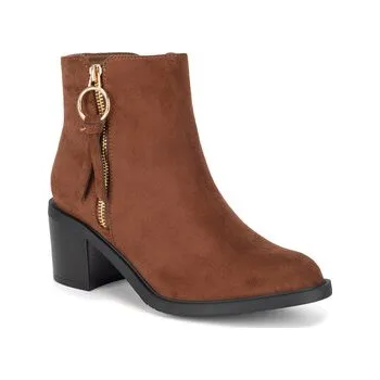Dámské kozačky Polokozačky Clara Barson LS5276-02A Hnědá 41