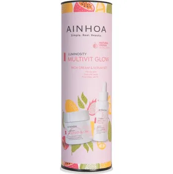 Kosmetická sada MULTIVITAMÍNOVÝ SET pro SUCHOU PLEŤ - Multivit glow - Ainhoa