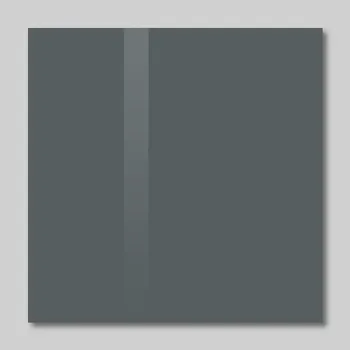 Kancelářský nábytek Šedá antracitová skleněná magnetická nástěnka Smatab® 48 × 48 cm