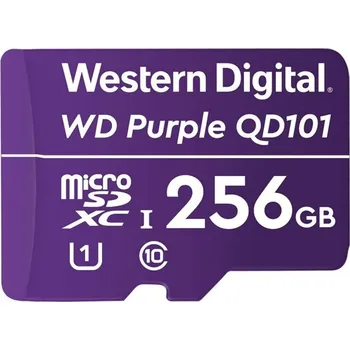 Paměťová karta Paměťová karta Western Digital Purple MicroSDXC 256GB UHS-I U1 (WDD256G1P0C)