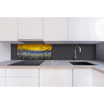 Obklad DIMEX | Dibond za kuchyňskou linku DBW-08040-210 | 80 x 40 cm | Denimová malba luční trávy + Dibond deska za kuchyňskou linku DIMEX v rozměru 80 x 40 cm, motiv Denimová malba luční trávy