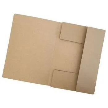 Kancelář Papírové desky se třemi chlopněmi - A4, hnědé, 1 ks