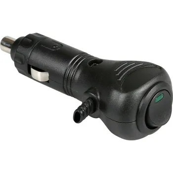 Autoelektrika Zástrčka do zapalovače cigaret s bočním vstupem pro kabel, 12/24V, LAMPA