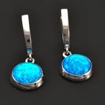 Goldpoint Modrý opál ve zlatých náušnicích Váha: 3.15 g