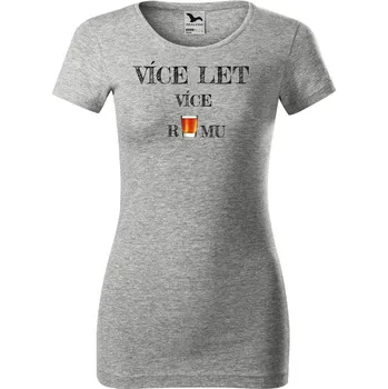 Dámské tričko DOBRÝ TRIKO Dámské tričko glance více RUMU Velikost: 2XL, Barva: Šedá