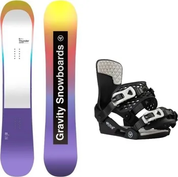 Snowboarding Gravity Thunder Jr juniorský snowboard + Gravity Wildcat black vázání 140 cm + M (EU 34-38) + DÁREK + Doprava ZDARMA