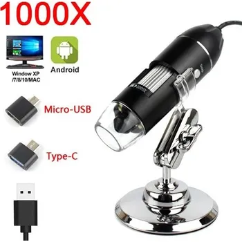 Mikroskop USB digitální Mikroskop pro PC a mobil - USB mini držák