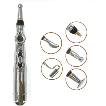 Masážní přístroj Elektrický akupunkturní masážní pero - 5 nástavců