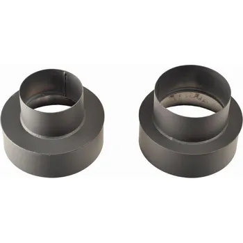 Kouřovod Kovo Kraus Redukce kouřovodu 120 mm/130 mm 1,5 mm černá