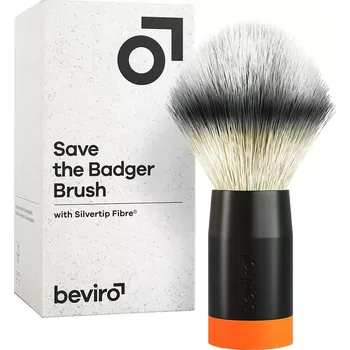 Beviro Save the Badger Brush - Štětka na holení se syntetickými štětinami