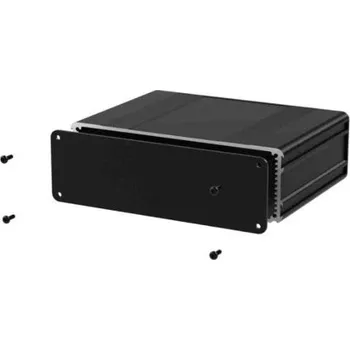 Pouzdro na přístroje Hliník barva Černá 80 x 169.8 x 53.8mm