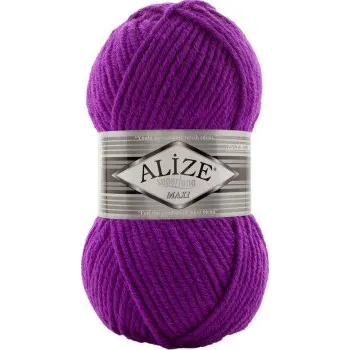 Galanterie Alize Superlana maxi 209 fuchsiová