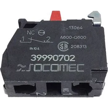 SocomecBlok pomocných kontaktů 1NC1 2,8 A DC, 3 A AC 400 V ac, 48 V dc