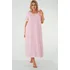 Dámská noční košile Italian Fashion Leta dlouhá noční košile s krátkým rukávem starorůžová XL