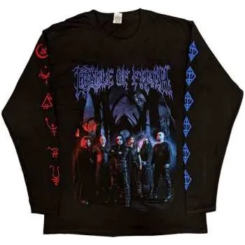 Zahraniční hudba Merch Cradle Of Filth: Cradle Of Filth Unisex Long Sleeve T-shirt: Existence Band (back & Sleeve Print) (small) S