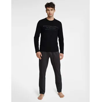 Pánské oblečení Pyžamo Insure 40963-99X Black/Dark Grey - Henderson XXL