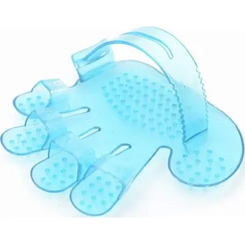 Kartáč pro zvířata Rukavice na vyčesávání srsti | vyčesávací rukavice - Modrá